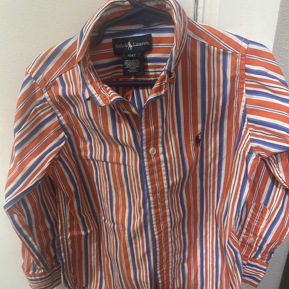 Ralph Lauren Kids Striped Shirt - Red, Blue, White